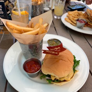 Hard Rock Cafe - The Big Cheeseburger and Seasoned French Fries - Burgers Near Me - Key West, Florida