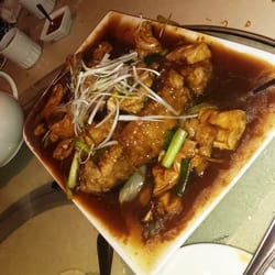 Pomelo Asian Cuisine - 10lb cod fish prepared 6 ways, this dish is with to-fu.