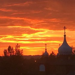 Frontier Garage Door - Russian orthodox church