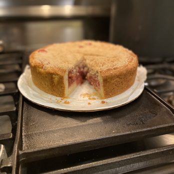 Corbin's Confections - This is a sour cherry streusel cake. Corbin's makes one for my wife each year for her birthday, and it is always delicious! - Donuts Near Me - Salem, Virginia