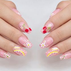 Utopia Nails - Fruit inspired nails done by TIna