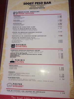 Menu photo 8 Soggy Peso San Carlos, SON Menu photo 8 Soggy Peso San Carlos, SON