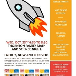 Thornton Middle School - Thornton's Math and Science Night!