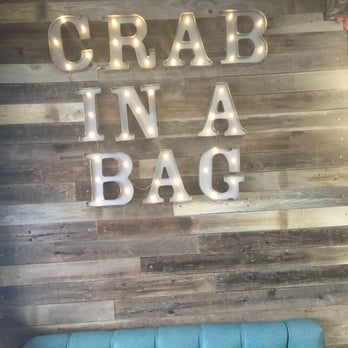 Crab In A Bag - I thought this was cute - Seafood Near Me - Bakersfield, California