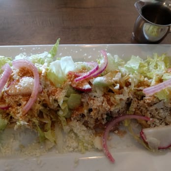 Cafe De Olla - Chicken sopes (sans sour cream). Yum! - American Near Me - Burbank, California