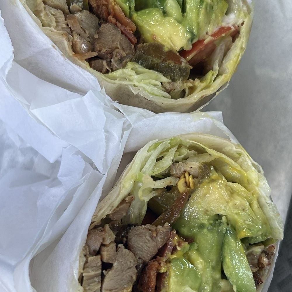 H & H Doughnuts - Chicken and bacon wrap with avocado and jalapeño - Donuts Near Me - Buena Park, California H & H Doughnuts - Chicken and bacon wrap with avocado and jalapeño - Donuts Near Me - Buena Park, California