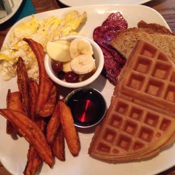 Bareburger - Forest Hills - Hungry bear for brunch. Comes with coffee or tea and orange juice or apple juice. So worth it! - Burgers Near Me - Forest Hills, New York