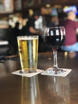 Photo of Rocky's Crown Pub - San Diego, CA, US. Cold Bud Light & House Cabernet. CHEERS!!!