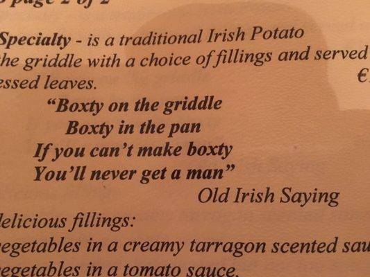 Menu photo 7 Bricín Restaurant and Boxty House KILLARNEY, KY