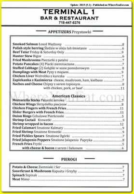 Menu photo 4 Terminal 1 Staten Island, NY