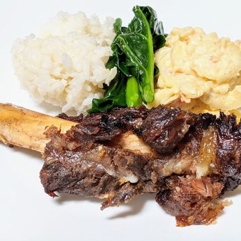 Matiki Island BBQ - Beef rib combo, not a lot of meet on the bone - Hawaiian Near Me - Anaheim, California Matiki Island BBQ - Beef rib combo, not a lot of meet on the bone - Hawaiian Near Me - Anaheim, California