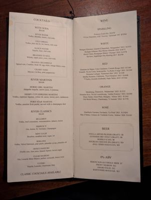 Menu photo 2 The River New York, NY Menu photo 2 The River New York, NY