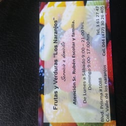Frutería los Naranjos - Contacto