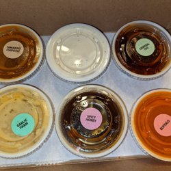 Tyga Bites - The white sauce is "Homestyle Ranch"