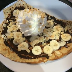 Crêperie Anne Arnaud Pierre - Créole à nouveau mais version originale avec chantilly et amandes.
