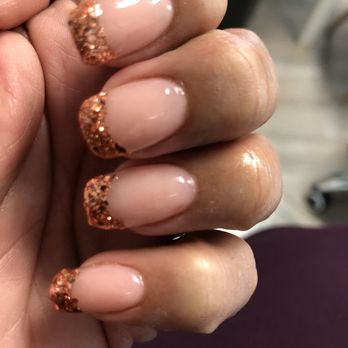 Inez Nail Studio - Rose gold French for the party! - Nail Salons Near Me - San Antonio, Texas