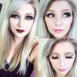Makeup By Alexis Stewart - 2 glamorous looks, one dark and smokey, the other light and glittery