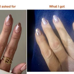 Ombre asked for & plain chrome received. Ombre asked for & plain chrome received.