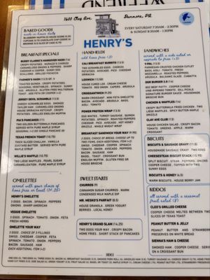 Menu photo 1 Henry's On Clay Scranton, PA Menu photo 1 Henry's On Clay Scranton, PA