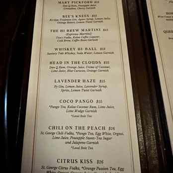 Aloha Beer - Speakeasy menu - Breweries Near Me - Honolulu, Hawaii
