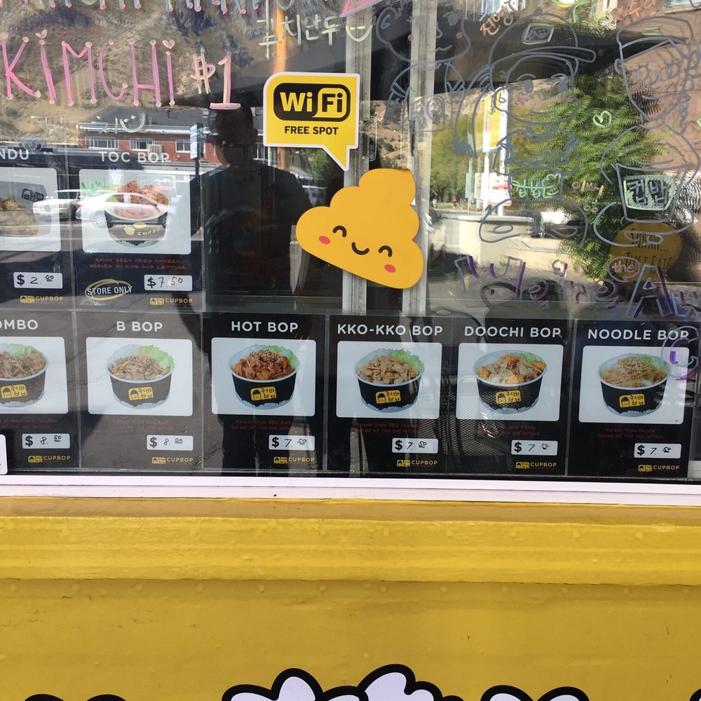 Cupbop - Menu - Food Trucks Near Me - Provo, Utah