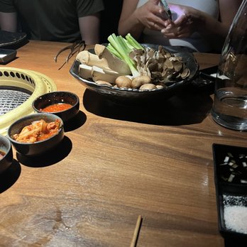 Cobra - Mushroom and Spring Onion sides for Cobra Omakase 1 - Korean Near Me - Pittsburgh, Pennsylvania