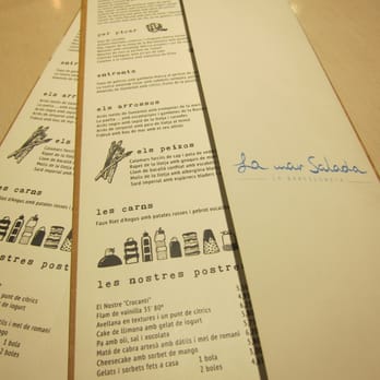 La Mar Salada - Menus - Also available online in PDF - http://www.lamarsalada.cat/carte.html - Mediterranean Near Me - Barcelona, B La Mar Salada - Menus - Also available online in PDF - http://www.lamarsalada.cat/carte.html - Mediterranean Near Me - Barcelona, B