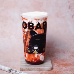 BoBaPoP Tea Bar - Strawberry Skies Latte
