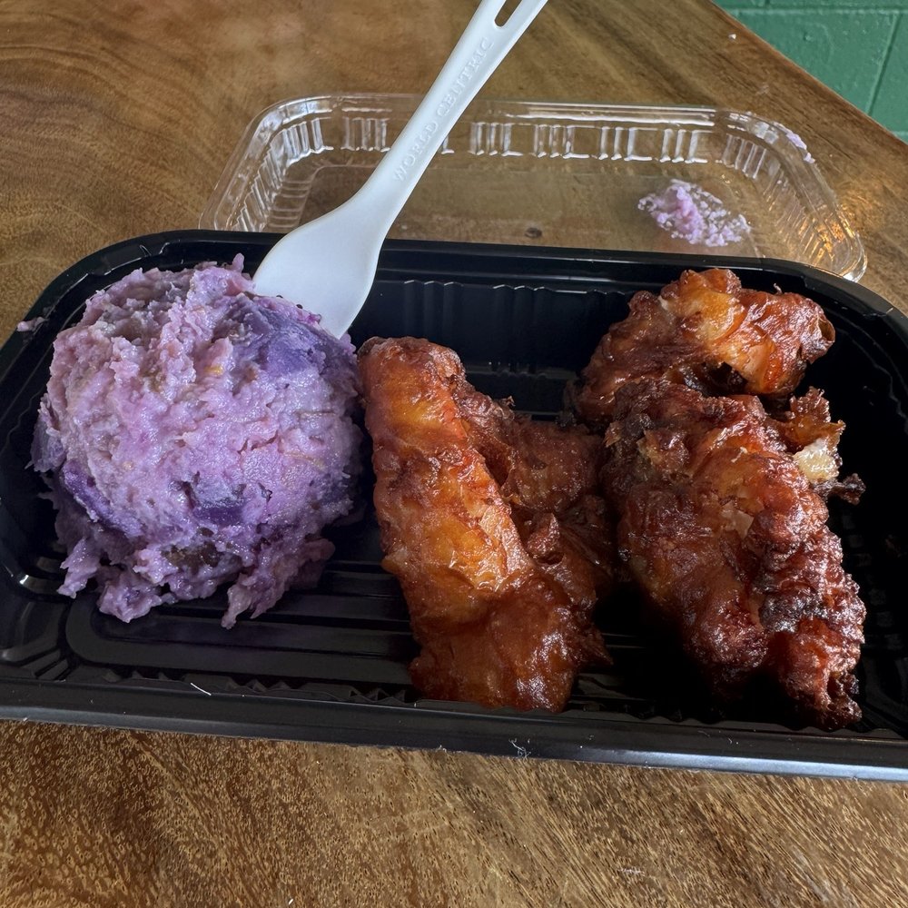 Nani’s Cafe - Pono sweet potato thingy and Mochiko Chicken - Cafes Near Me - Waialua, Hawaii Nani’s Cafe - Pono sweet potato thingy and Mochiko Chicken - Cafes Near Me - Waialua, Hawaii