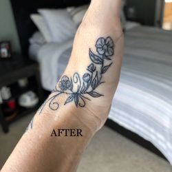 Black Widow Tattoo Studio - AFTER (tattoo by Tara @ Gott Inked)