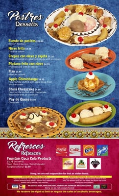 Menu photo 7 Mi Tierra Chicago, IL
