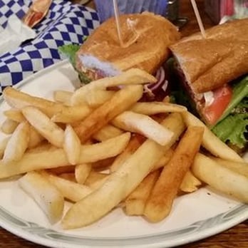 Lucy's Cafe - Prime rib sandwich w/ fries - Italian Near Me - Rio Vista, California Lucy's Cafe - Prime rib sandwich w/ fries - Italian Near Me - Rio Vista, California