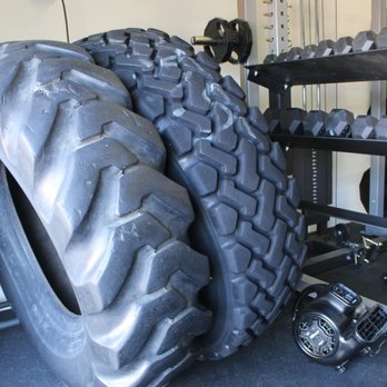 GOAT Fitness - Some of the equipment they have- I love doing tire flips! - Gyms Near Me - Irvine, California
