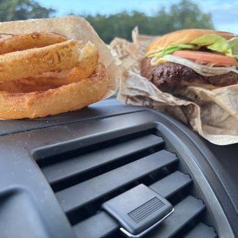 Howdy Burger - Original Howdy burger combo with side of onion rings - Fast Food Near Me - Tulsa, Oklahoma Howdy Burger - Original Howdy burger combo with side of onion rings - Fast Food Near Me - Tulsa, Oklahoma