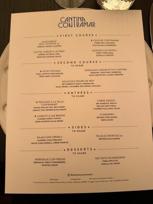 Menu photo 5 Cantina Contramar  Las Vegas, NV