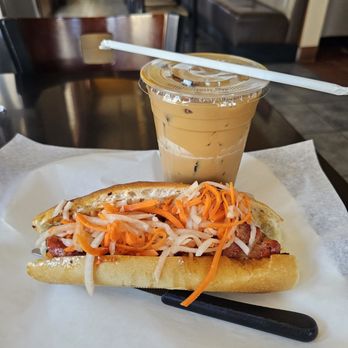 Pho Vina - 96 grilled chicken sandwich $8.50 cafe sua da $4.99 - Vietnamese Near Me - Pomona, California Pho Vina - 96 grilled chicken sandwich $8.50 cafe sua da $4.99 - Vietnamese Near Me - Pomona, California