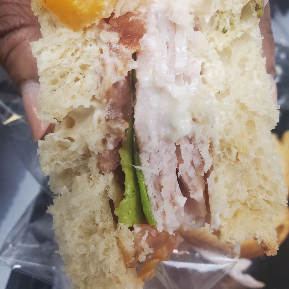 Baker's Crust - BLT is actually a turkey BLT on jalapeño cheddar bread. Dry bread just add mayo - Breakfast & Brunch Near Me - Chesapeake, Virginia