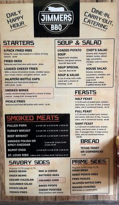 Menu photo 2 Jimmers BBQ Montrose, CO Menu photo 2 Jimmers BBQ Montrose, CO