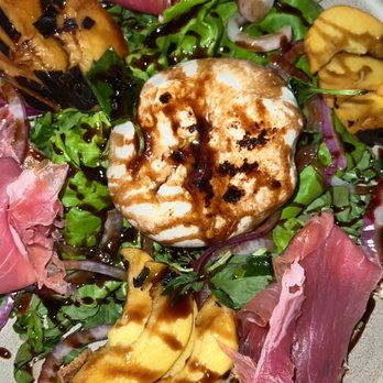 Bridges & Bourbon - Peach burrata salad - New American Near Me - Pittsburgh, Pennsylvania