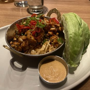 JOEY King St - Chicken lettuce wrap...perfect flavor. If you generally like them, get them here - Wine Bars Near Me - Toronto, Ontario