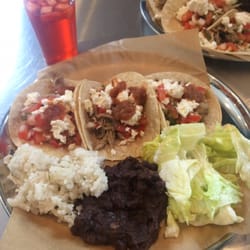 Taco Bar - Tacos ! Menu special with a drink and soup. Did I mention the drink is free refills ? Oh and unlimited salsa bar