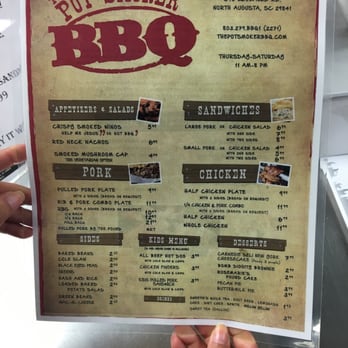 The Pot Smoker BBQ - Menu - Barbeque Near Me - North Augusta, South Carolina