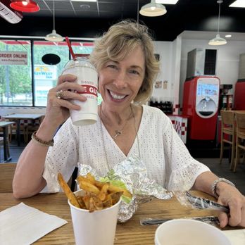 Five Guys - Bacon milkshake!  Who would of thought? - Burgers Near Me - Fairhope, Alabama