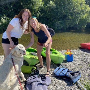 River's Edge Kayak and Canoe - The staffs dog, whom we fell in love with - Rafting/Kayaking Near Me - Healdsburg, California