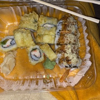 Shangri La - Supposed to be 2 rolls  California Roll and golden shrimp - Sushi Bars Near Me - Lodi, California