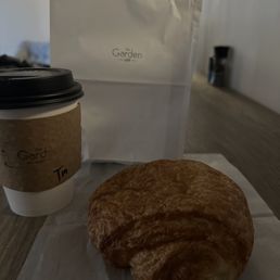 Sourdough chocolate croissant and marshmallow latte Sourdough chocolate croissant and marshmallow latte