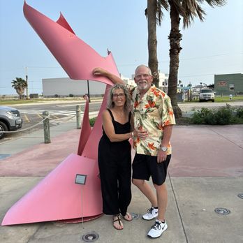 Latitude 28° 02" - My husband's friend did this sculptor in front of the Resturant. - Seafood Near Me - Rockport, Texas Latitude 28° 02" - My husband's friend did this sculptor in front of the Resturant. - Seafood Near Me - Rockport, Texas