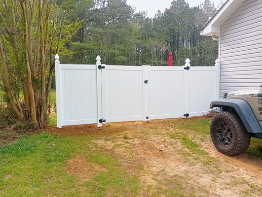 Wooden Privacy Gate - Call us today for a free estimates