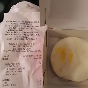 McDonald's - a half eaten donut in a box - Fast Food Near Me - Baltimore, Maryland McDonald's - a half eaten donut in a box - Fast Food Near Me - Baltimore, Maryland