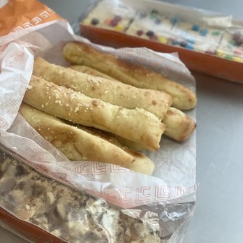 Little Caesars - a bag of breadsticks and a bag of cheesesticks - Italian Near Me - Rocklin, California